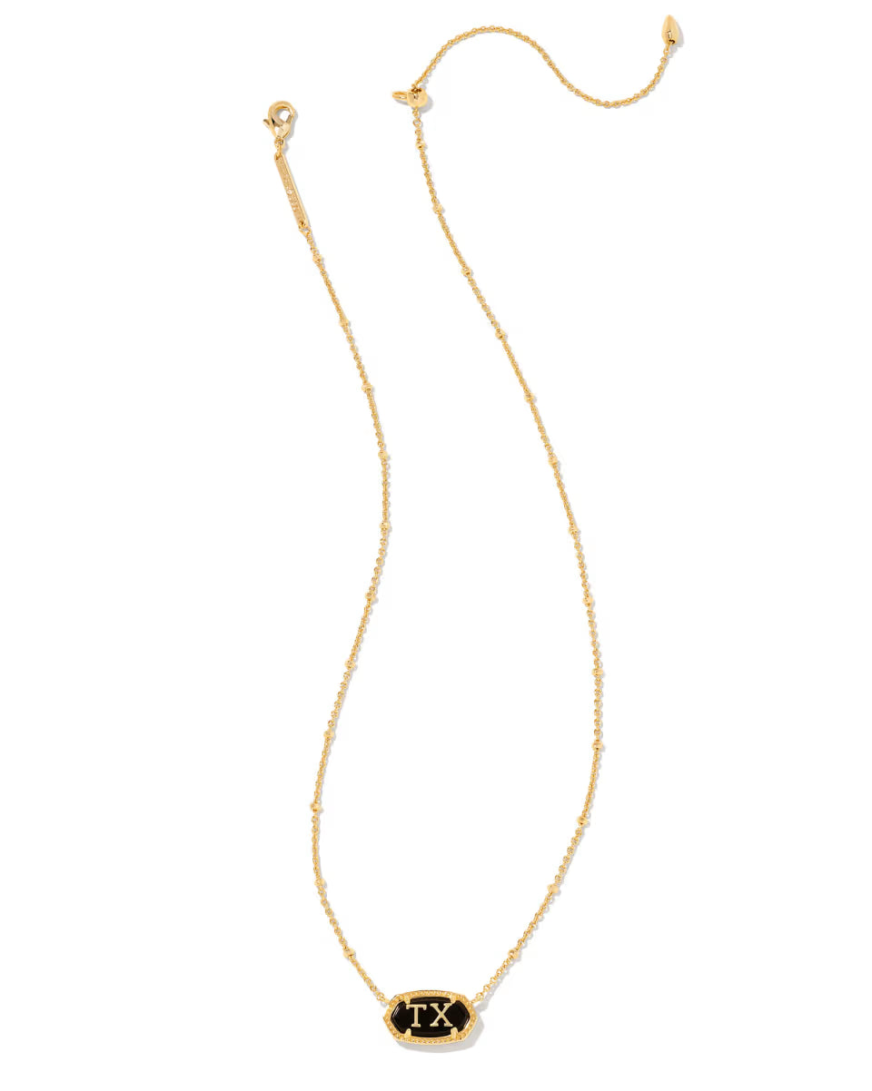 Elisa Gold Texas Necklace in Ivory Mother-of-Pearl