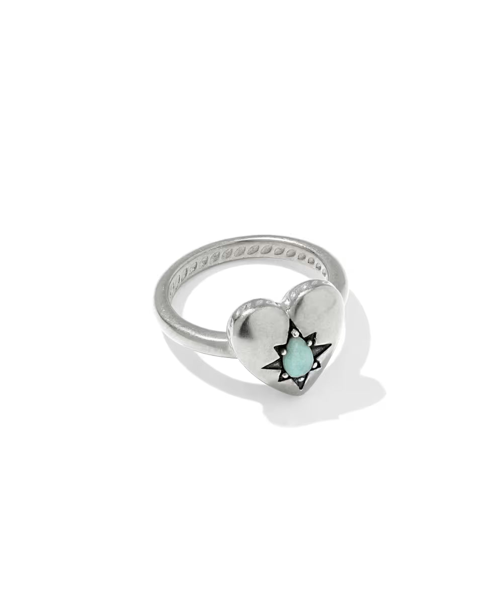 Adia Heart 18k Yellow Gold Vermeil Band Ring