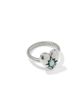 Adia Heart 18k Yellow Gold Vermeil Band Ring