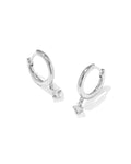 Maisie Sterling Silver January Huggie Earrings