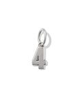 Large Metal Number 9 Oxidized Sterling Silver Charm
