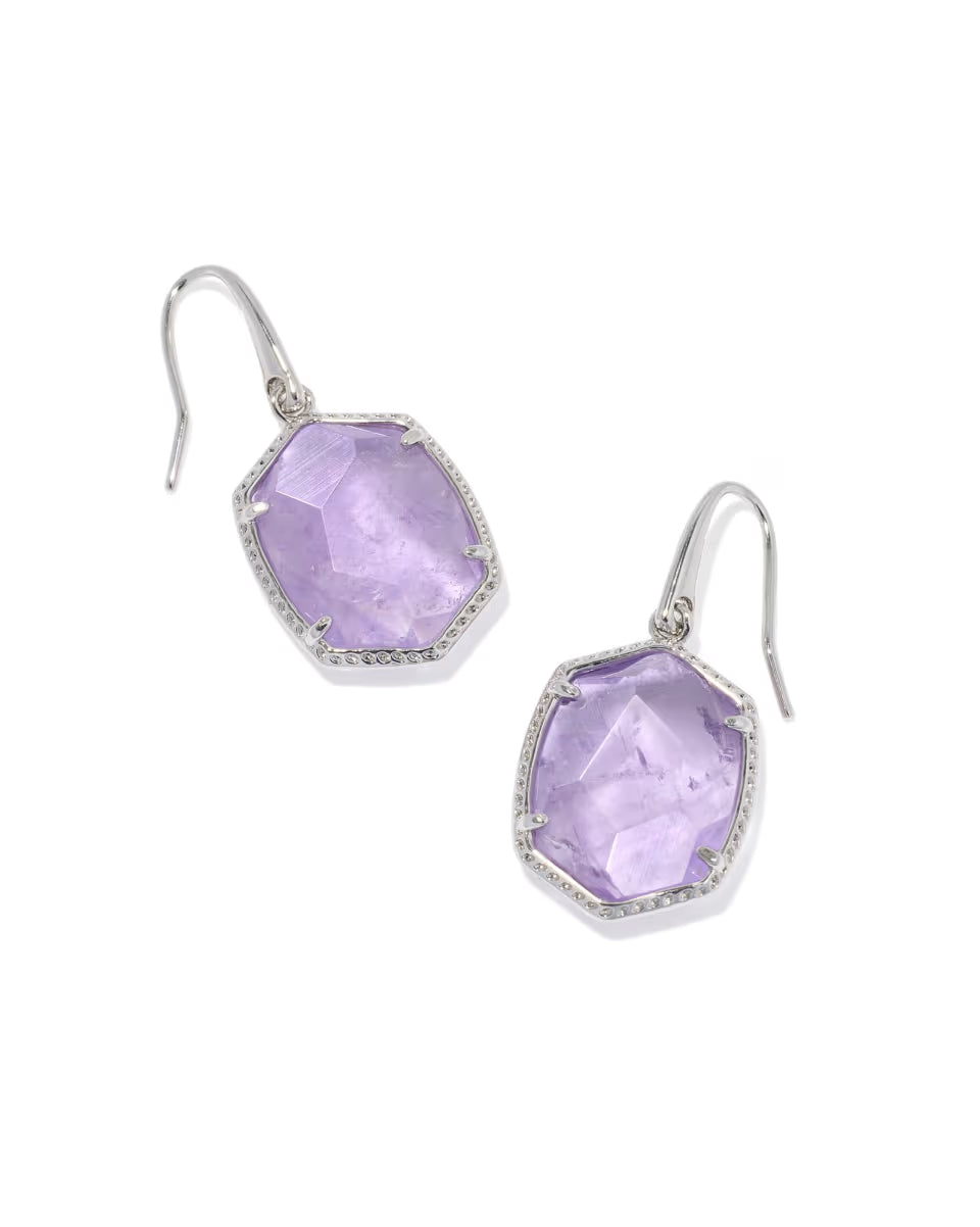 Daphne Gold Frame Drop Earrings