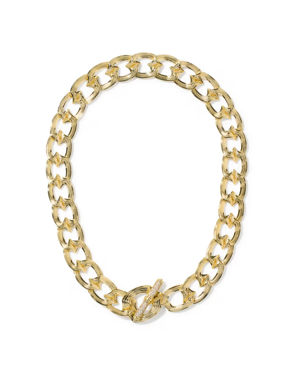 Nova Gold Link and Chain Necklace