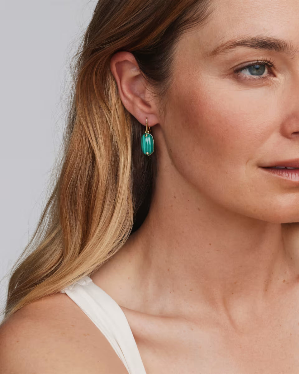 Lee Riveted Gold Drop Earrings