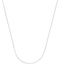 18 Inch Thin Chain Necklace in Sterling Silver