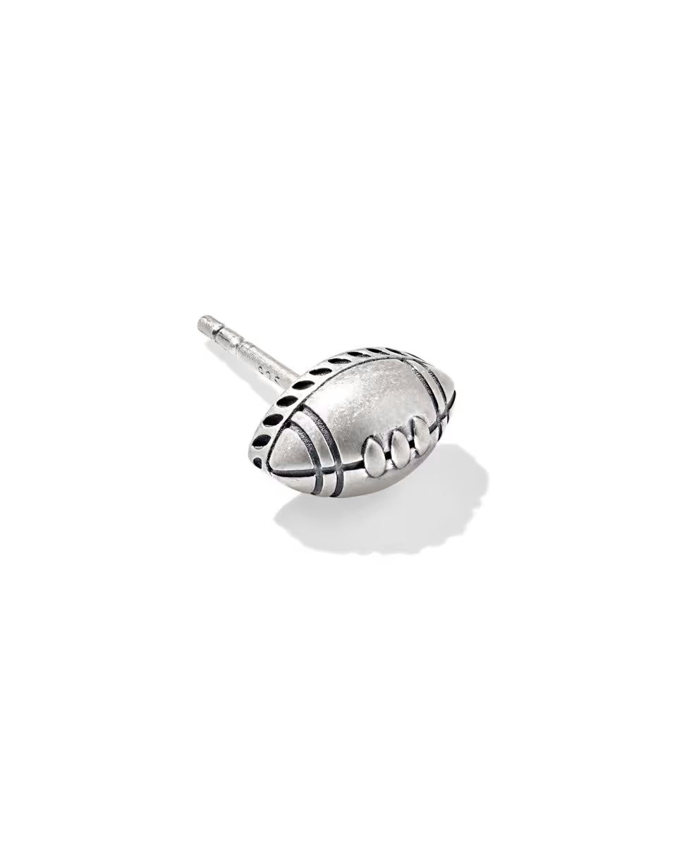 Football 18k Yellow Gold Vermeil Single Stud Earring