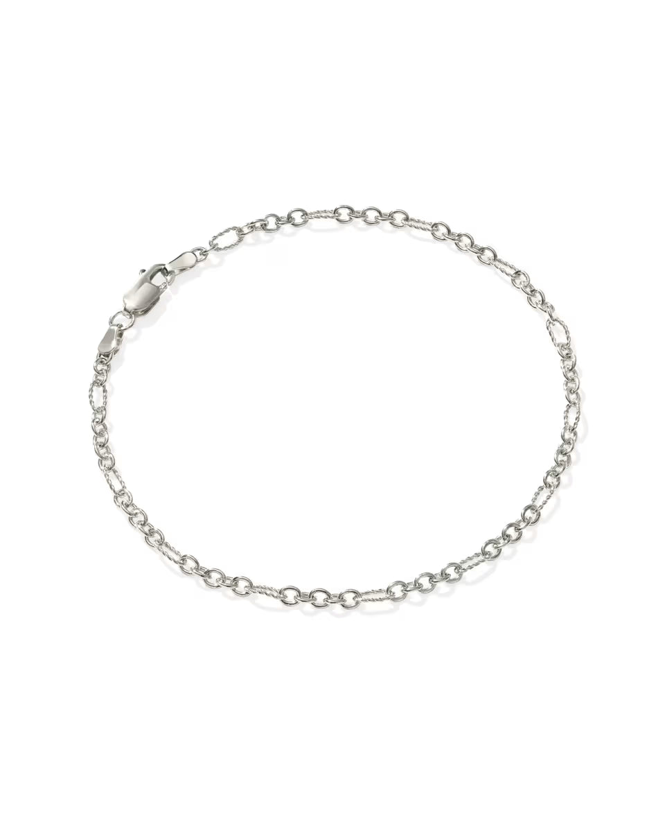Colin Oxidized Sterling Silver Chain Bracelet