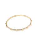 1.01 ct Lab Grown White Diamond Astrid 14k Yellow Gold Bangle