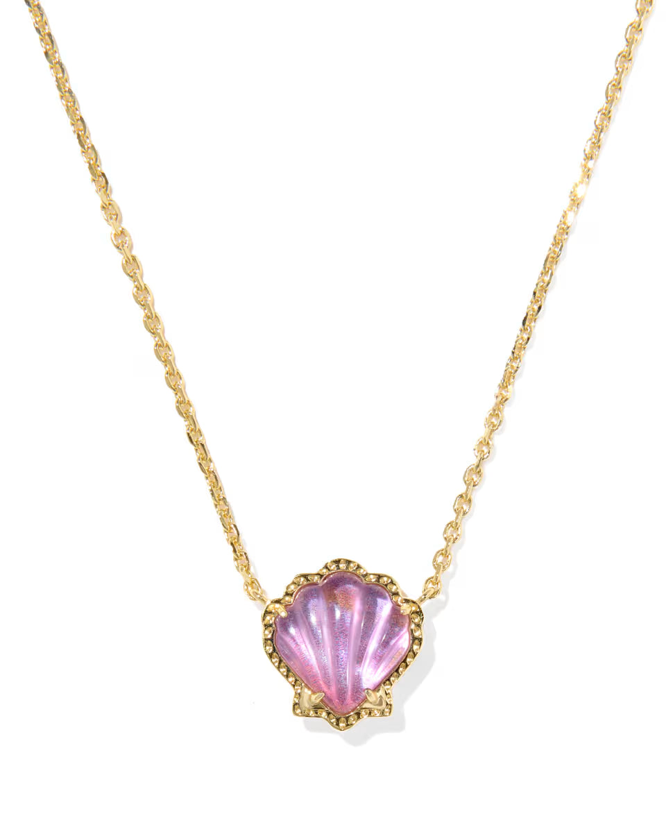Brynne Shell Gold Short Pendant Necklace