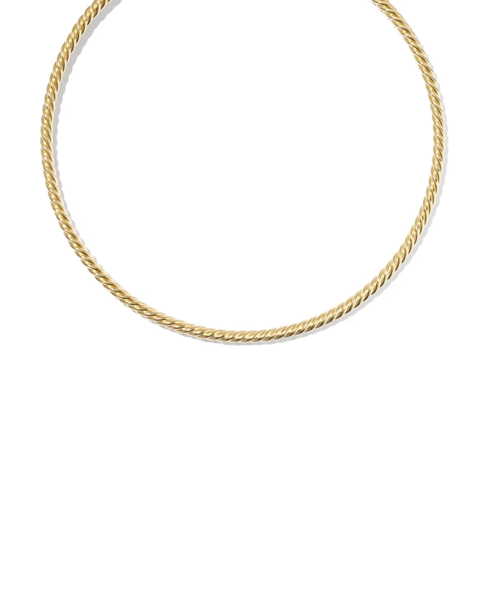 Victoria Large Twist 14k Gold-Filled Collar Necklace