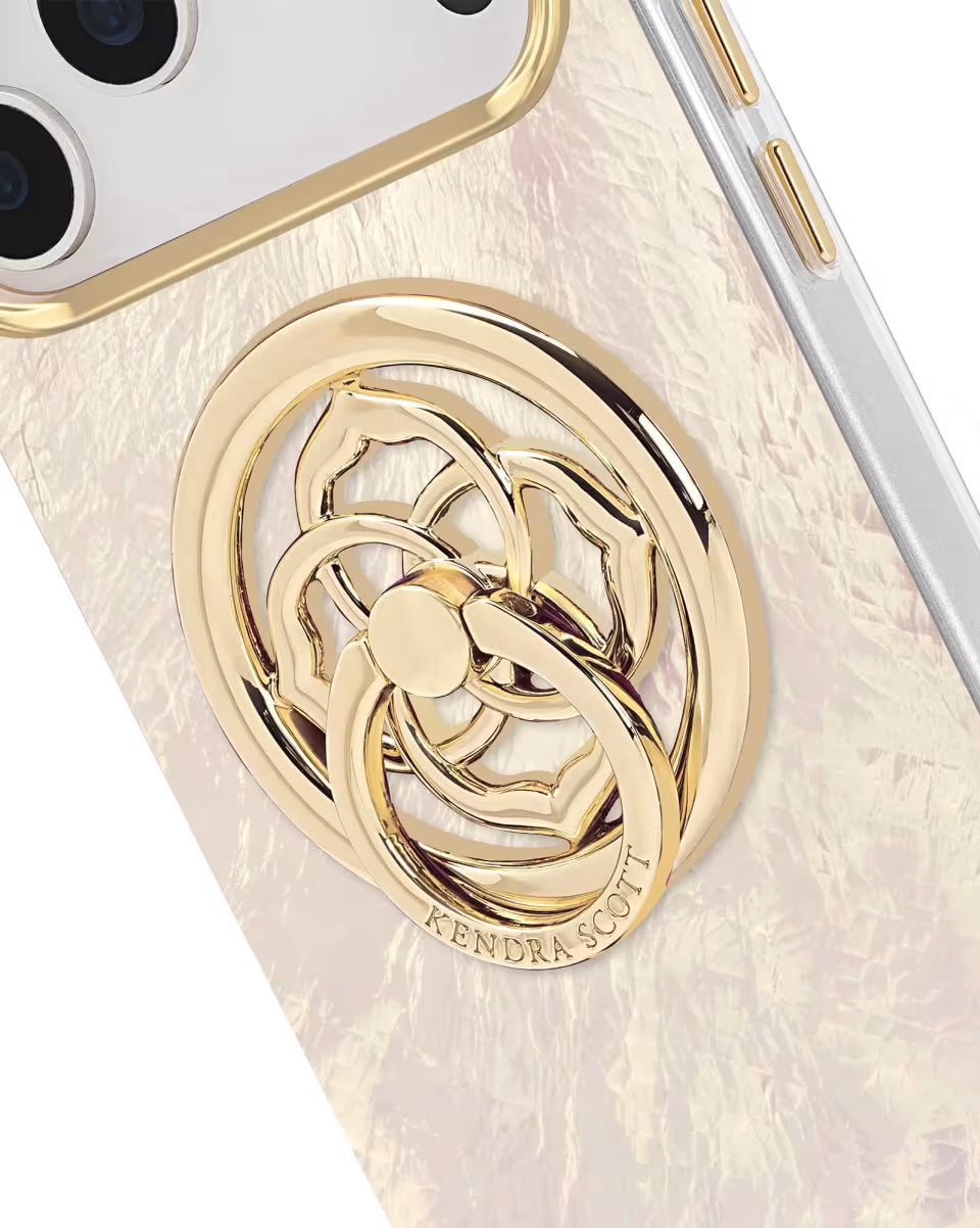 Magnetic Gold Black Mother-of-Pearl Ring Stand