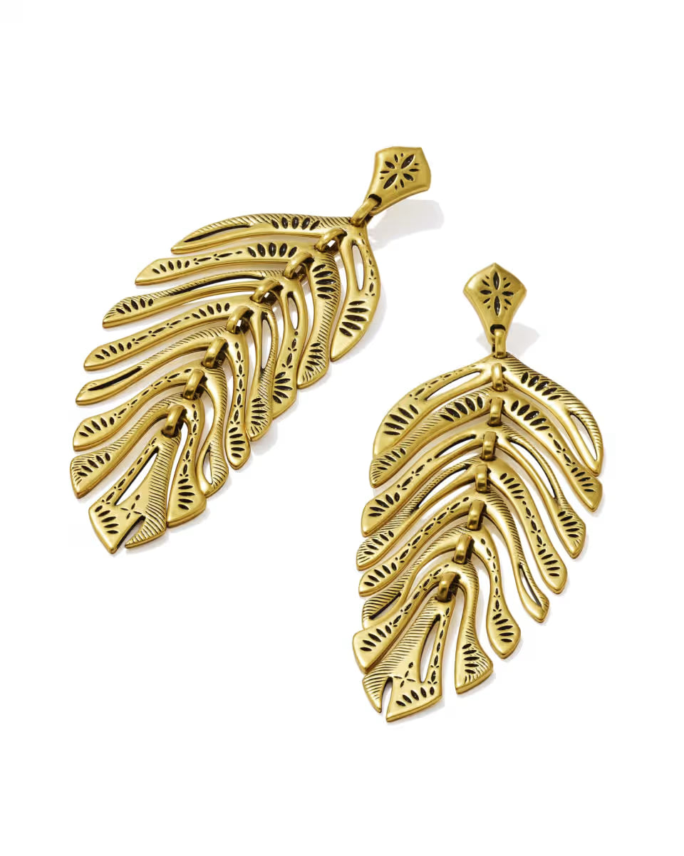 Calliope Vintage Gold Statement Earrings