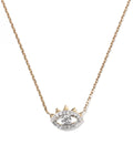 0.18 ct Eye of Protection 14k Yellow Gold Pendant Necklace