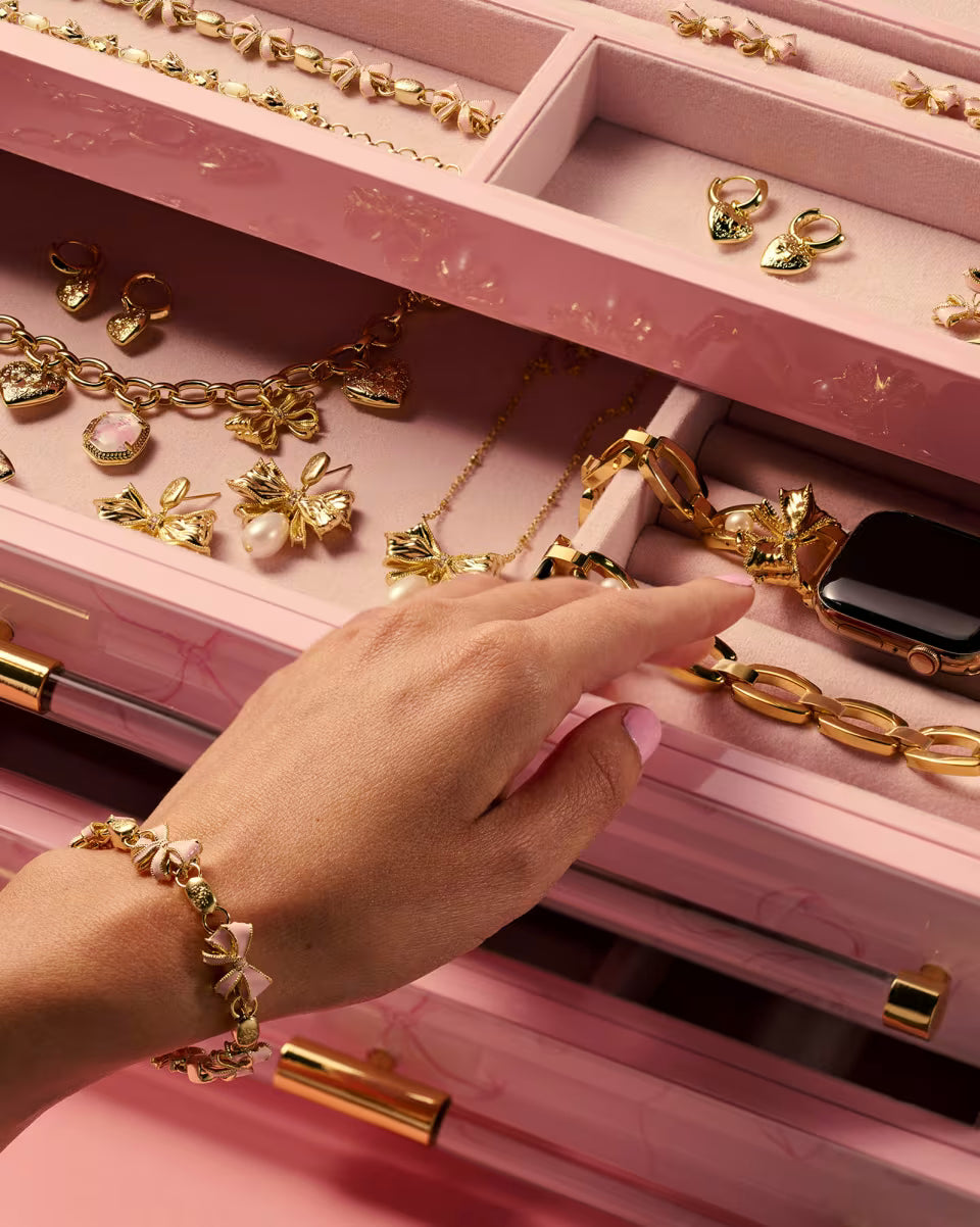 Kendra Scott x LoveShackFancy Bow Gold Delicate Chain Bracelet
