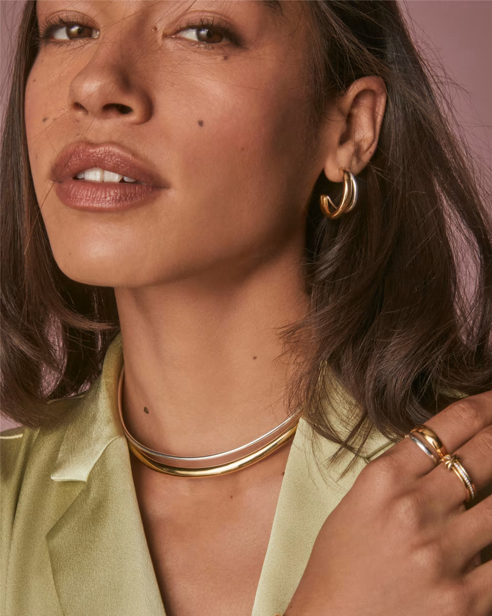 Meg Mixed Metal Double Collar Necklace