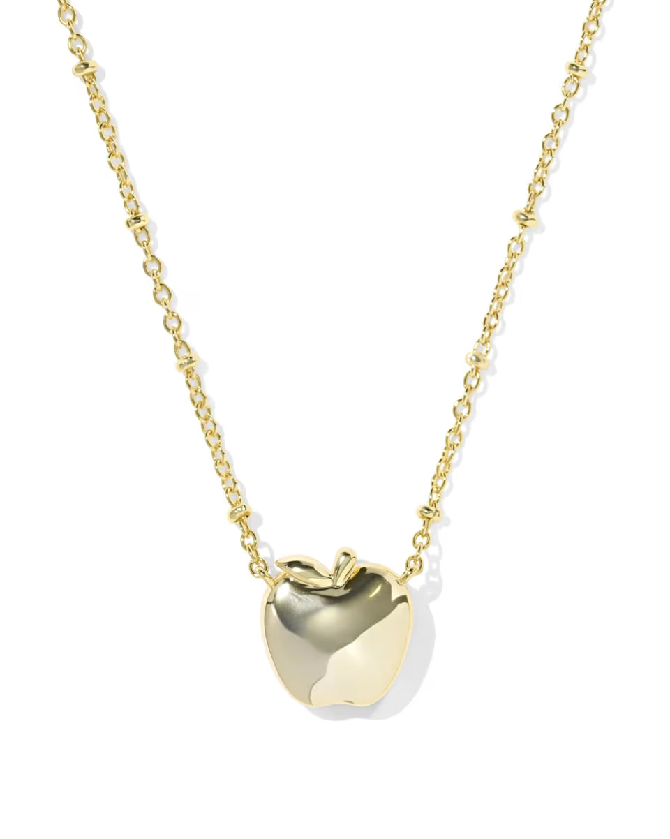 Apple Gold Short Pendant Necklace