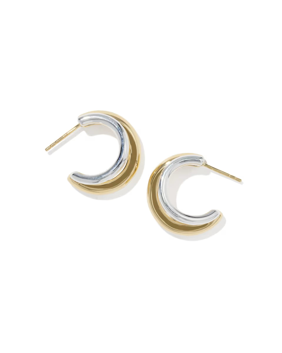 Meg 18k Gold Vermeil Double Huggie Earrings