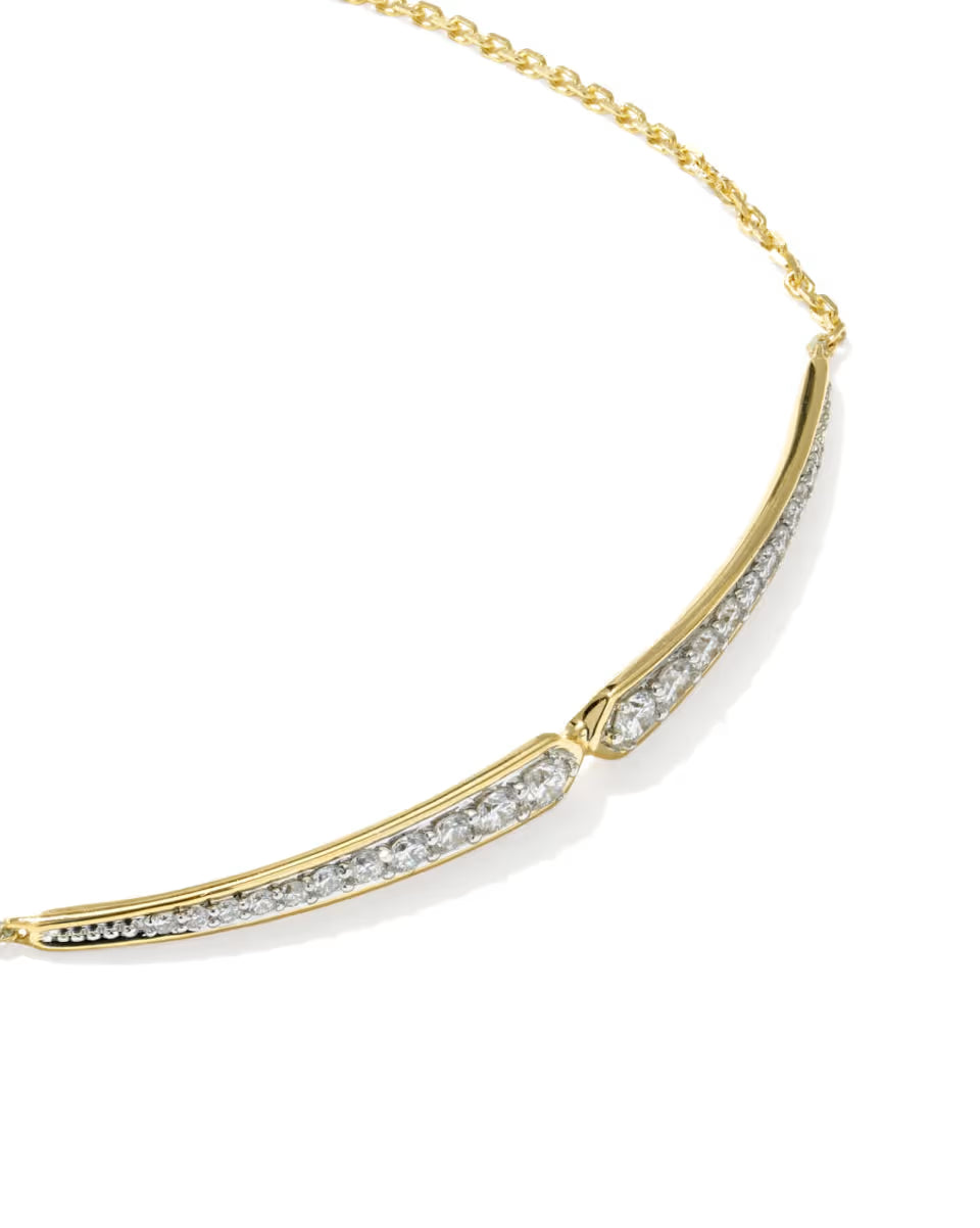 0.46 ct Lab Grown Diamond Adia 14k Yellow Gold Delicate Chain Bracelet
