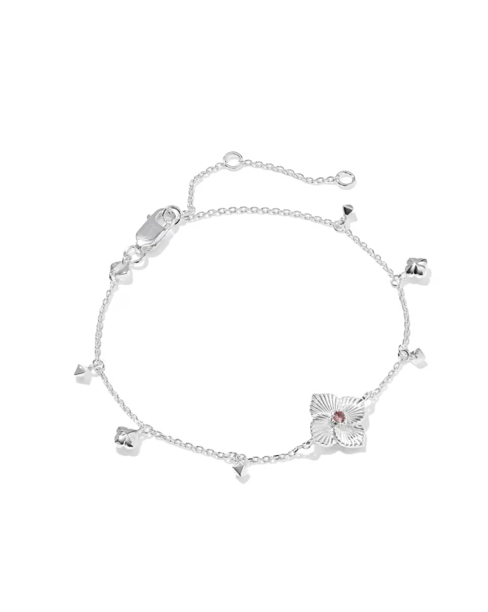 Dira Sunray Sterling Silver Delicate Chain Bracelet