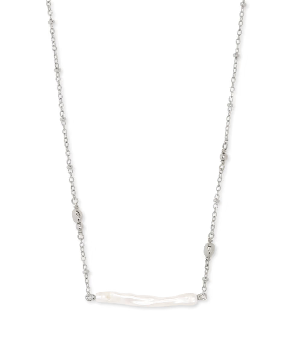 Eileen Silver Pendant Necklace in Freshwater Cultured Pearl