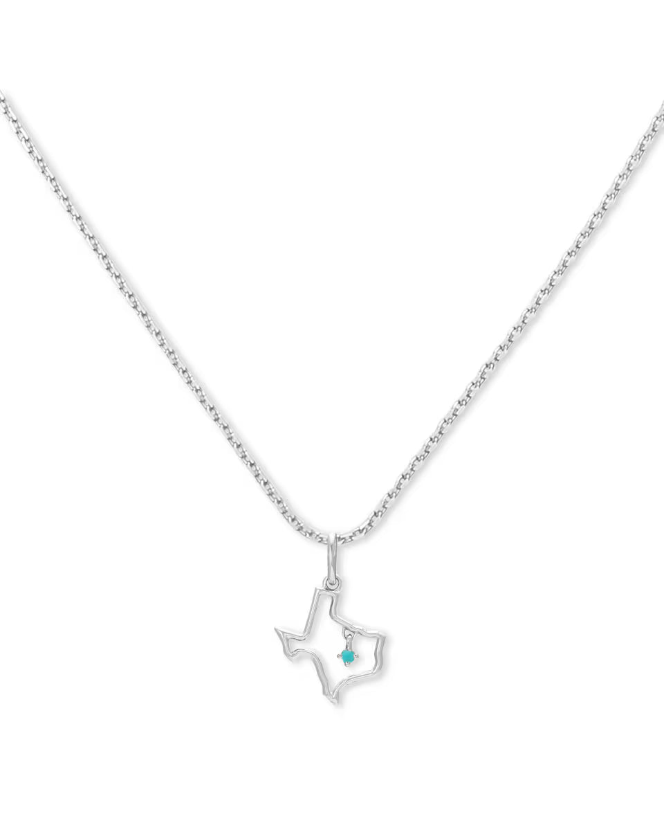 Texas Charm Necklace in Sterling Silver