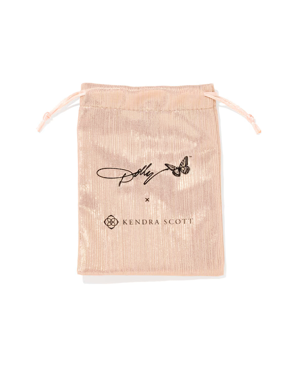 Dolly Parton x Kendra Scott Ari Heart Gold Short Pendant Necklace