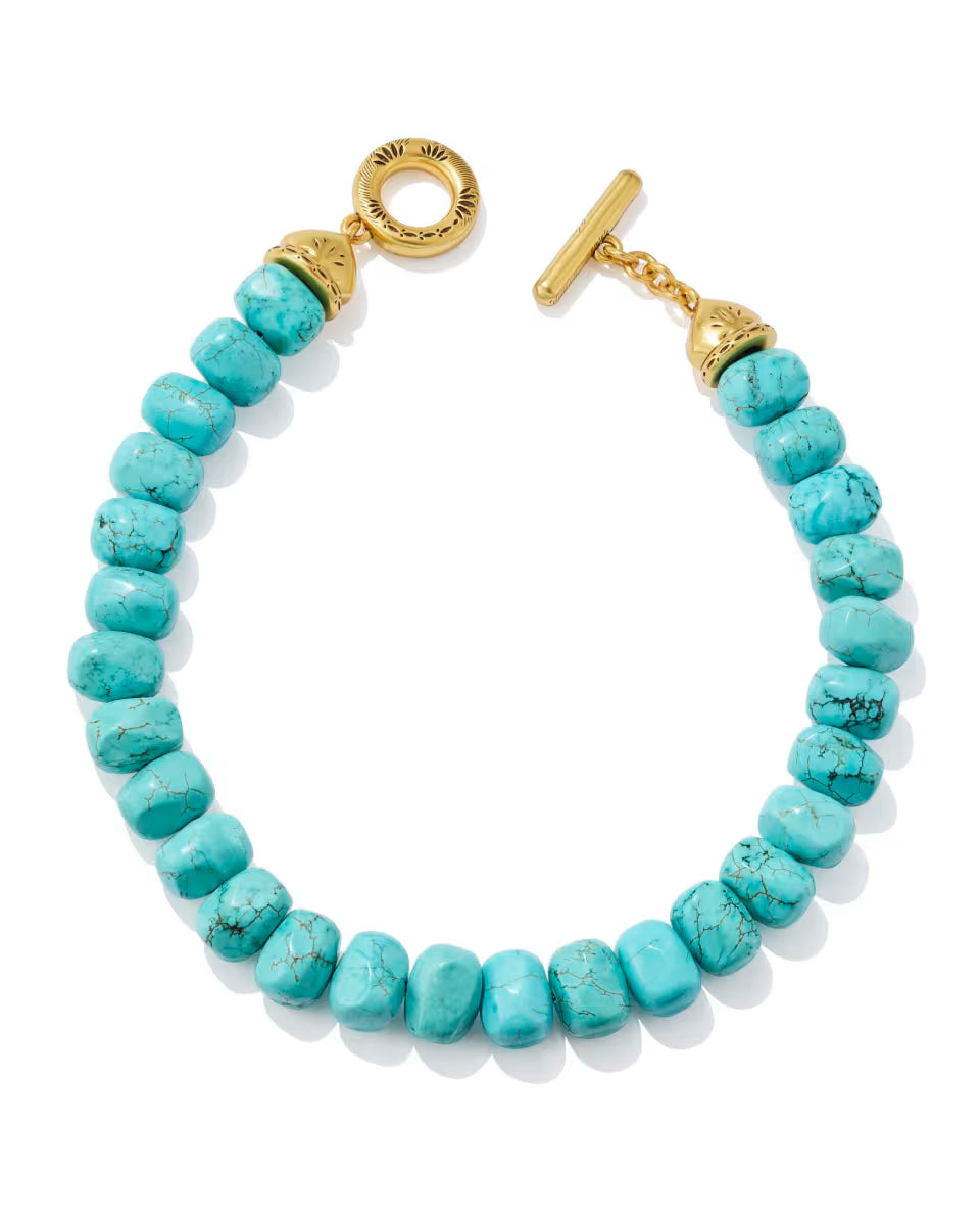 Townes Vintage Gold Beaded Collar Necklace