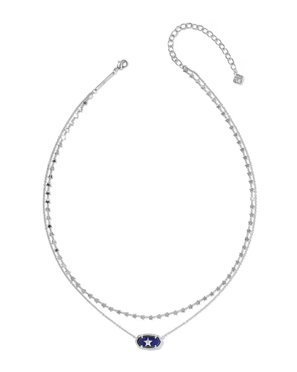 Elisa Silver Dallas Multi Strand Necklace