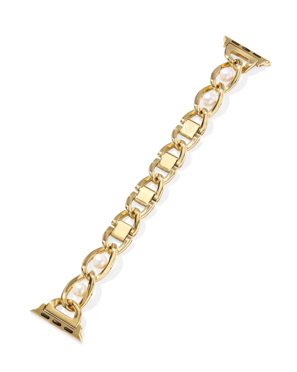 Giselle Gold Tone Stainless Steel Watch Band