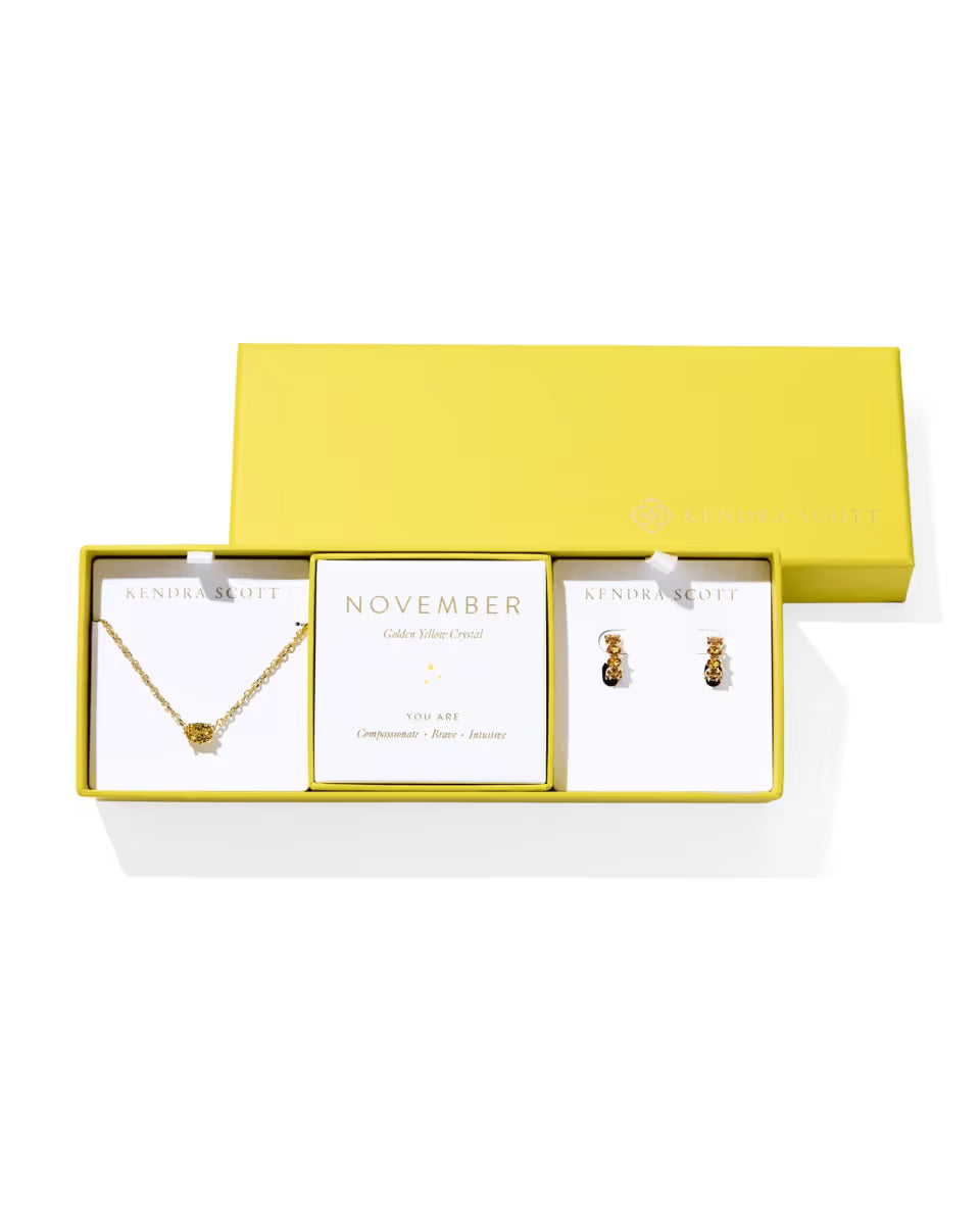 Cailin Gold Birthstone Gift Set of 2