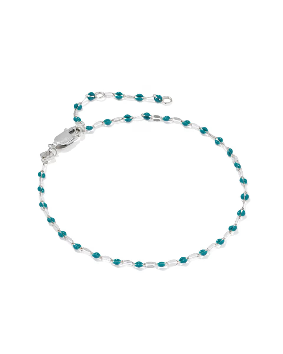 Enamel Mirror 18k Gold Vermeil Chain Bracelet