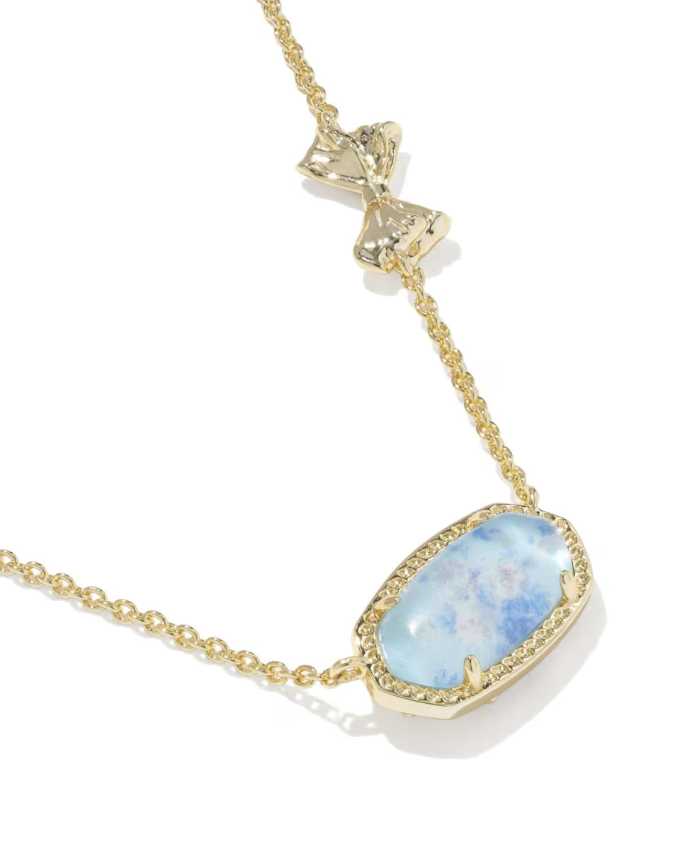 Kendra Scott x LoveShackFancy Bow Gold Elisa Necklace