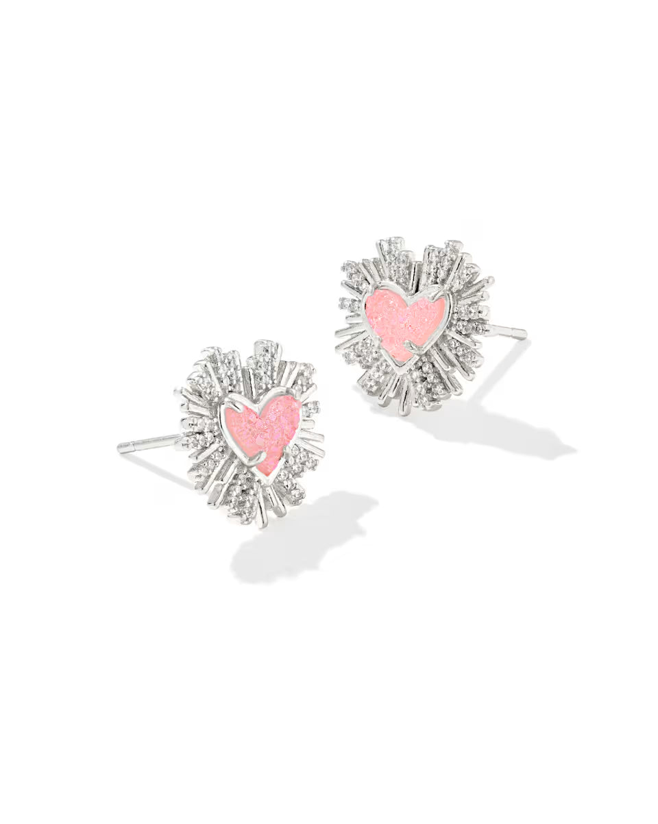 Dolly Parton x Kendra Scott Ari Heart Gold Stud Earrings
