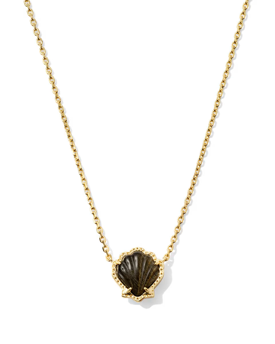 Brynne Shell Gold Short Pendant Necklace