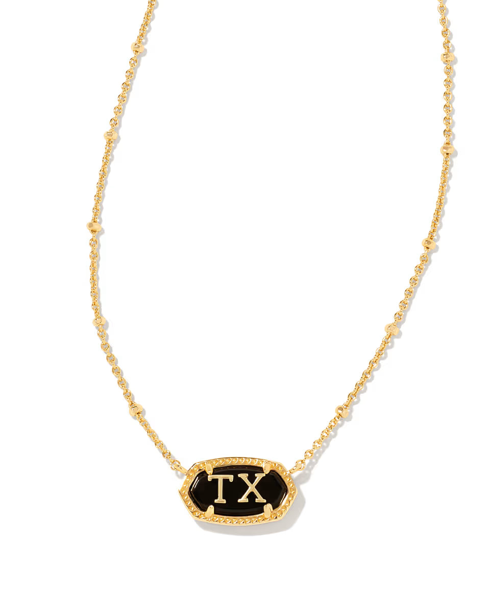 Elisa Gold Texas Necklace in Ivory Mother-of-Pearl