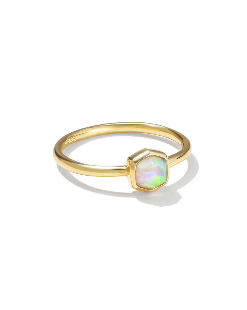 Davie 18k Gold Vermeil June Band Ring