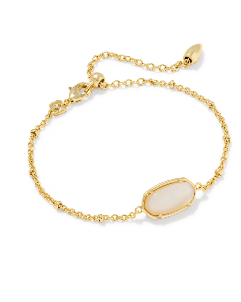 Tiger Striped Elaina Vintage Silver Delicate Chain Bracelet