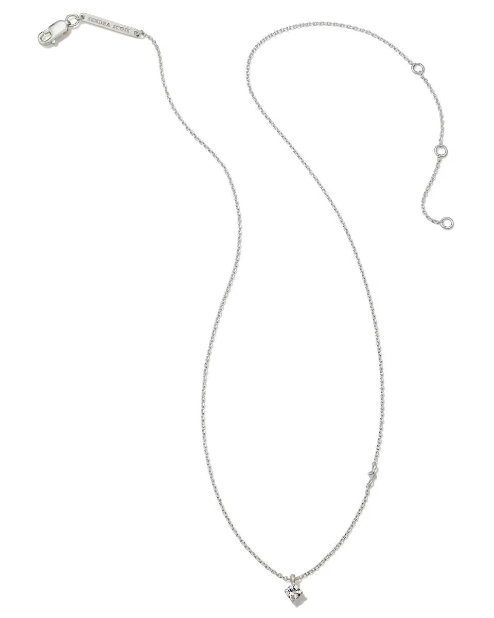 Maisie Sterling Silver October Pendant Necklace
