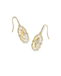 Dolly Parton x Kendra Scott Patchwork Lee Vintage Gold Drop Earrings