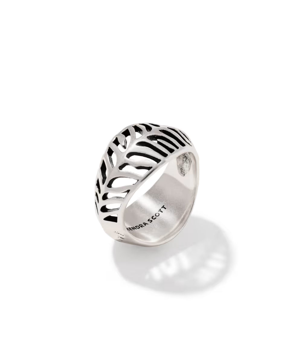 Tiger Striped Mikki Gold Band Ring