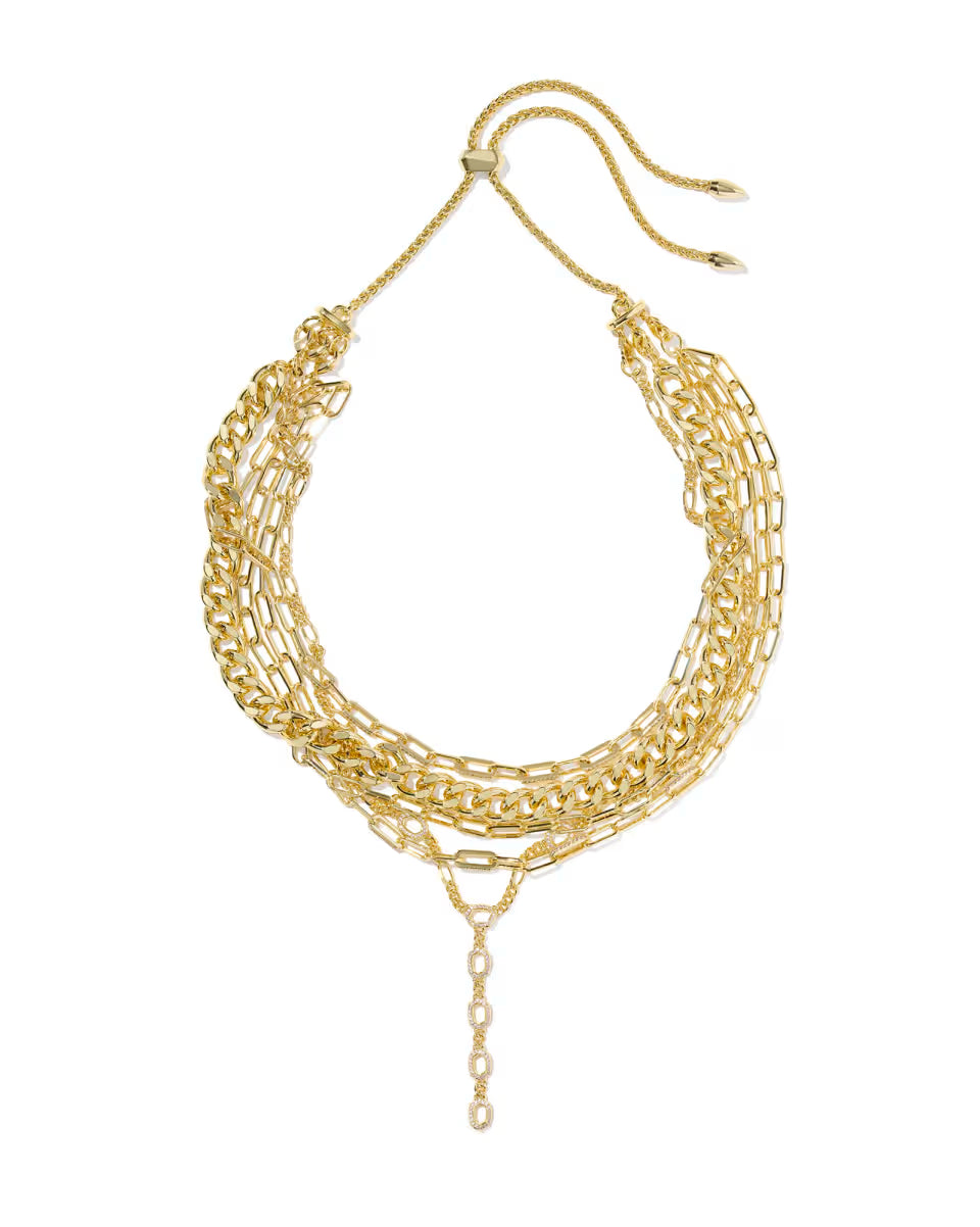 Bella Convertible Gold Statement Necklace