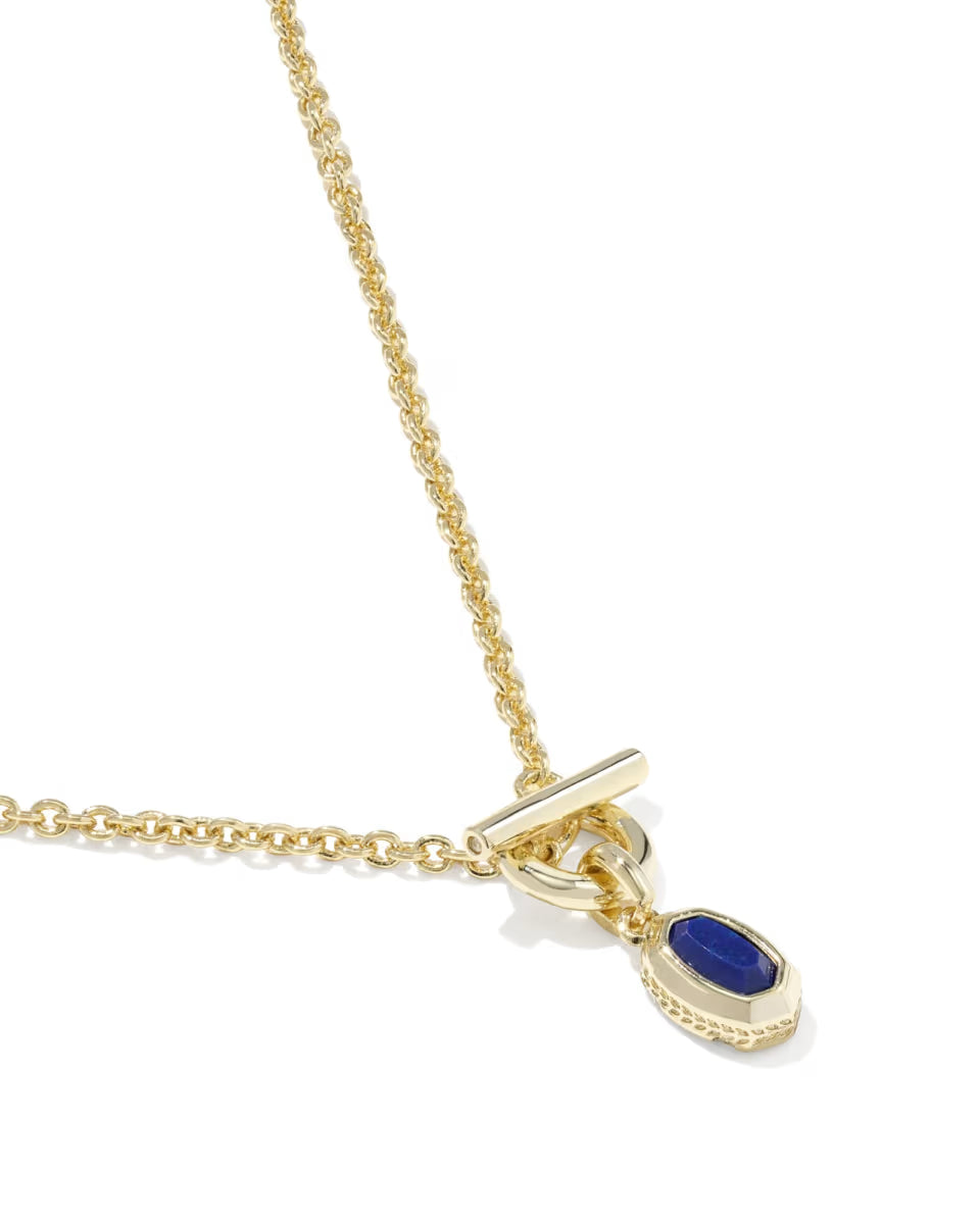 Mini Elisa Toggle Silver Short Pendant Necklace