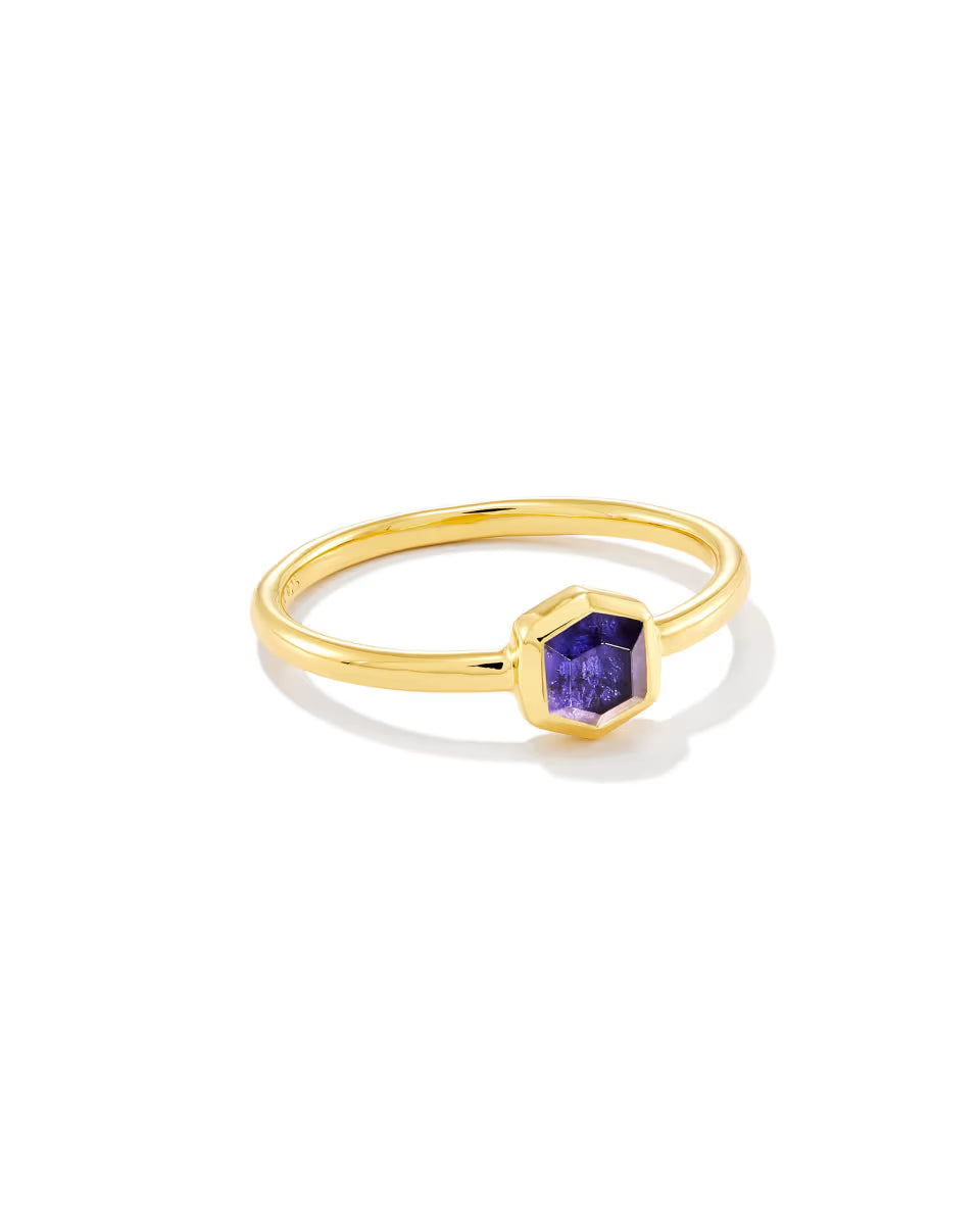 Davie 18k Gold Vermeil June Band Ring