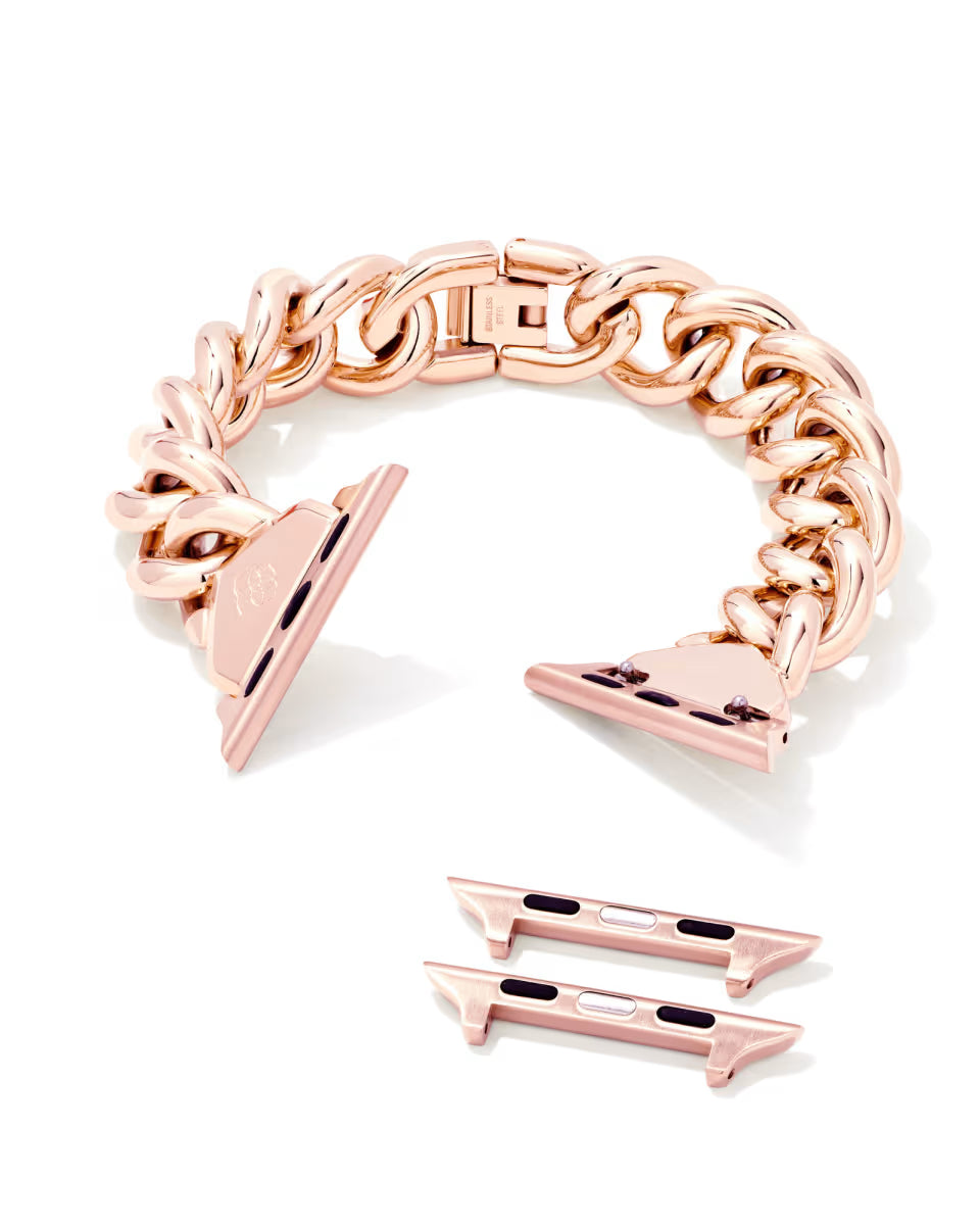Whitley Chain Watch Band in Rose Gold Tone Stainless Steel