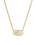 Dolly Parton x Kendra Scott Patchwork Elisa Vintage Gold Short Pendant Necklace