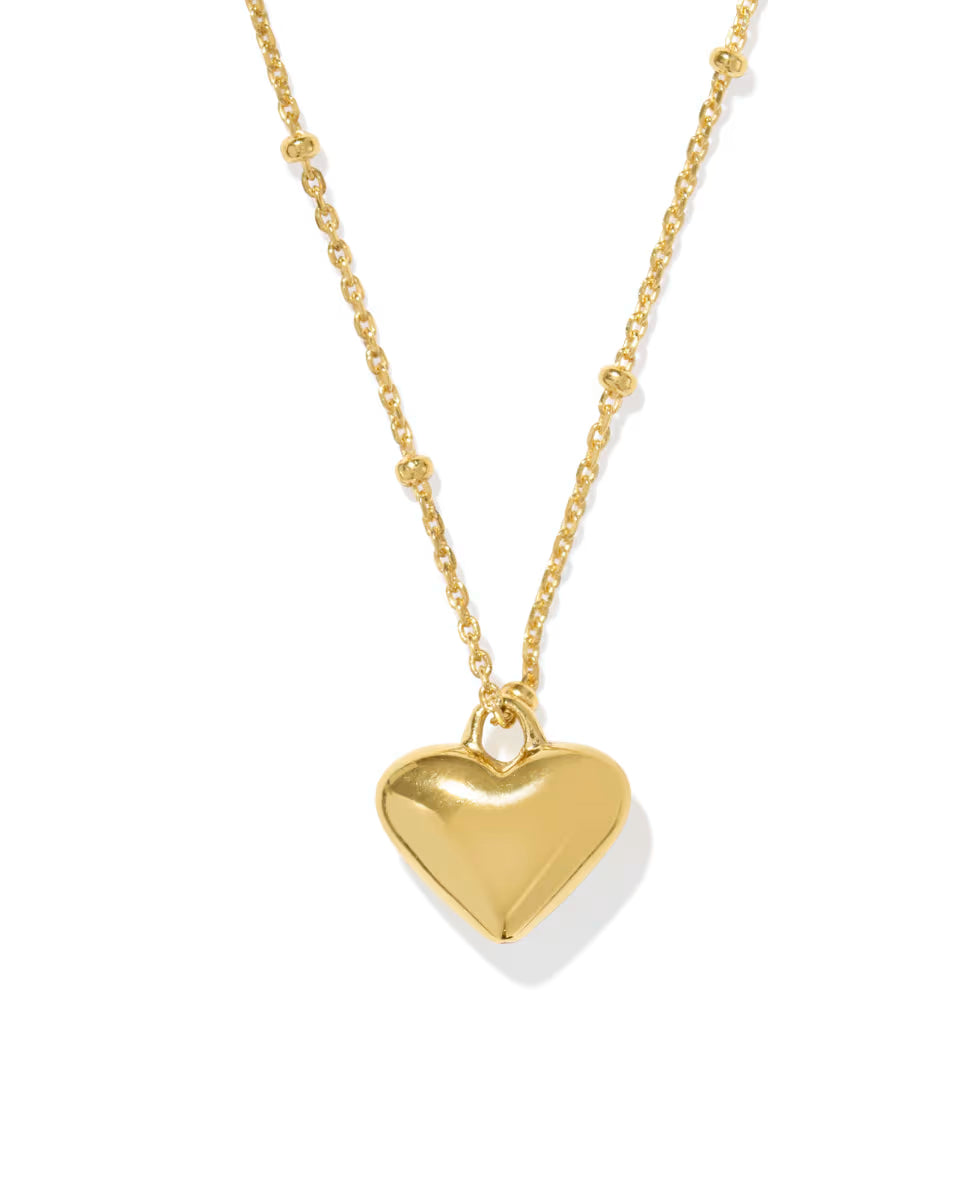 Jasmine Heart Pendant Necklace in Sterling Silver