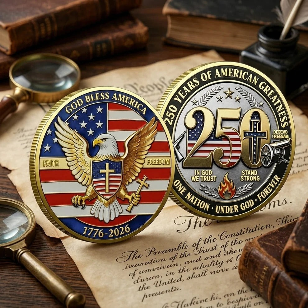 USA 250th Anniversary Commemorative Coin Set (9-Piece)