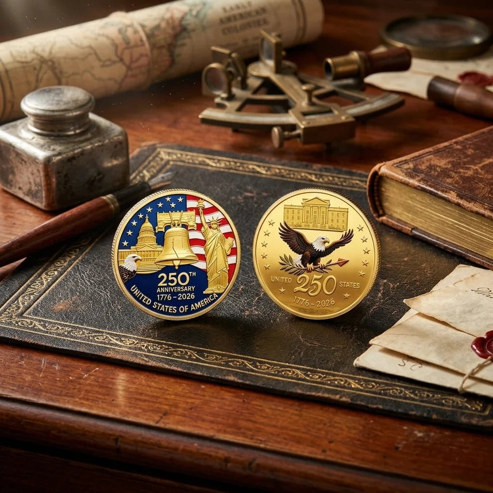 USA 250th Anniversary Commemorative Coin Set (9-Piece)