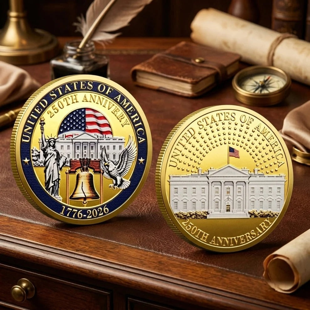 USA 250th Anniversary Commemorative Coin Set (9-Piece)