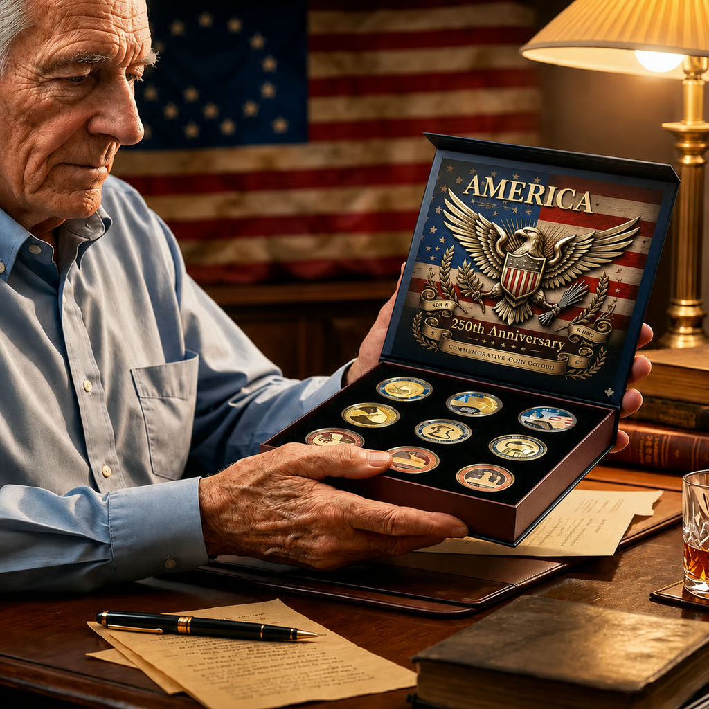 USA 250th Anniversary Commemorative Coin Set (9-Piece)